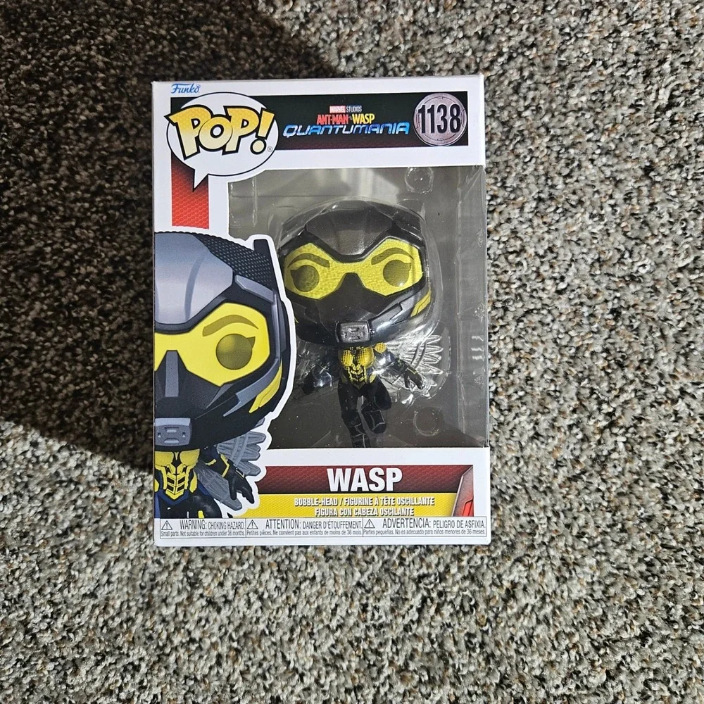 Funko Pop Marvel Ant-Man and The Wasp Quantumania Wasp 1138 Bobble-Head Figure